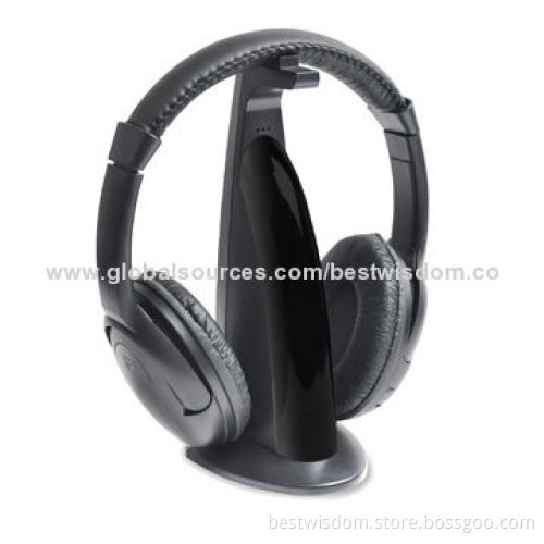 Cool Design Wireless Stereo Headphones with Built-in FM Radio, OEM Orders Welcomed